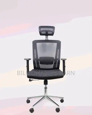 Black Ergonomic Office Chair for Work • Neat Professional Look