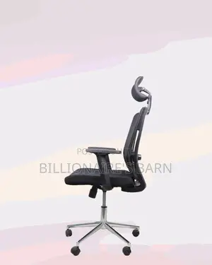Black Ergonomic Office Chair for Work • Neat Professional Look