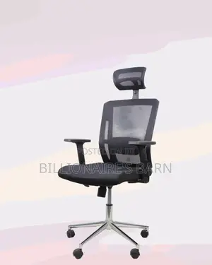 Black Ergonomic Office Chair for Work • Neat Professional Look