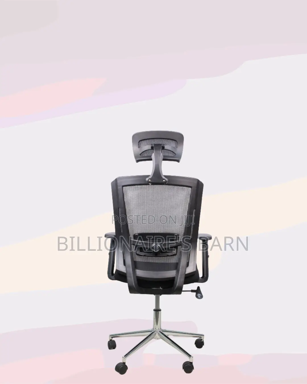 Black Ergonomic Office Chair for Work • Neat Professional Look
