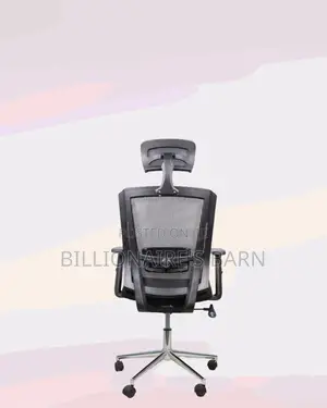 Black Ergonomic Office Chair for Work • Neat Professional Look