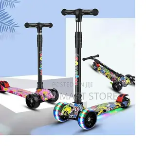 Foldable Led Graffiti Scooter for Kids 2-10y – Back in Stock!