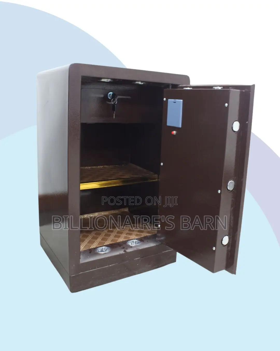 Biometric Digital Safe 80kg — Fireproof Safety, Steel Body Build