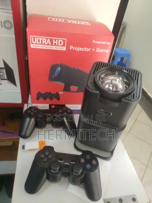 Console Gaming Projector 2 Pads Remote and 32gb Sd