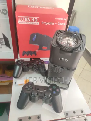 Console Gaming Projector 2 Pads Remote and 32gb Sd