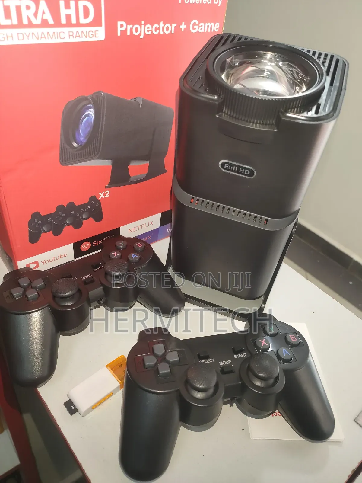 Smart Android Resolution Gaming Projector 2 Pads