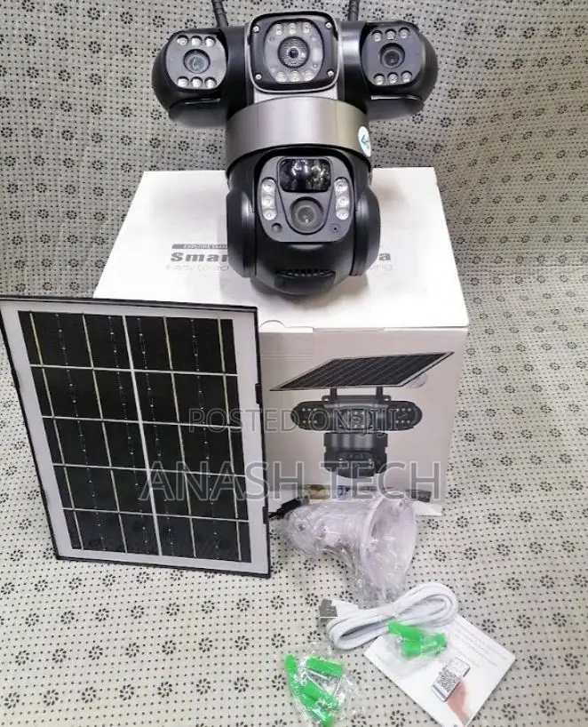 Vts028 4g Smart Triple Lens PTZ Camera With Full 360° View
