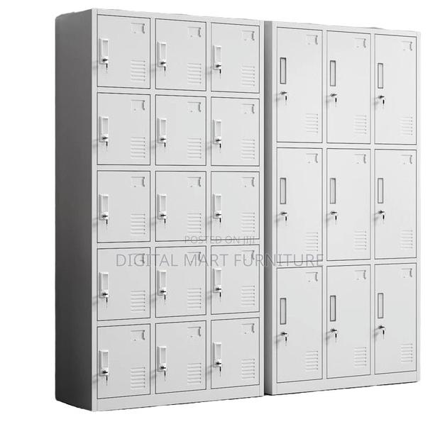 White Steel Team Storage Cabinet - thumbnail 2