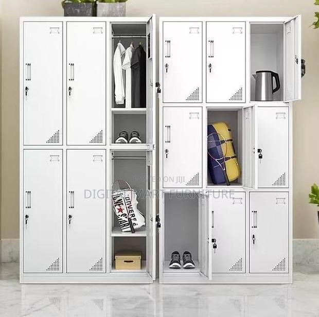 White Steel Team Storage Cabinet - thumbnail 3
