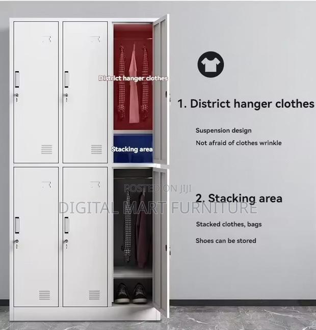 White Steel Team Storage Cabinet - thumbnail 5