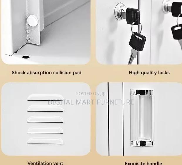 White Steel Team Storage Cabinet - thumbnail 6