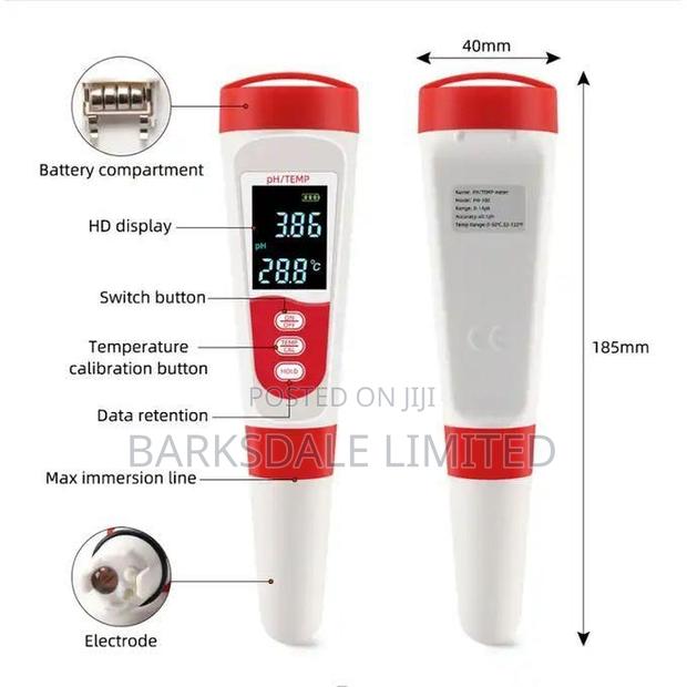 4 In 1 Digital Ph Meter Tds Ec Temperature Water Tester Wine Aquariums - thumbnail 4