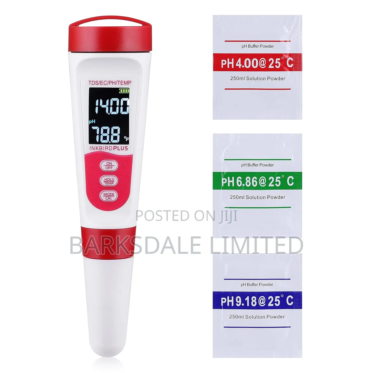 4 In 1 Digital Ph Meter Tds Ec Temperature Water Tester Wine Aquariums