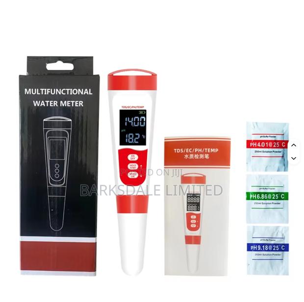 4 In 1 Digital Ph Meter Tds Ec Temperature Water Tester Wine Aquariums - thumbnail 14