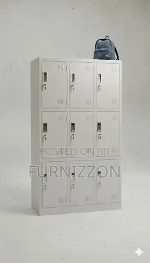 Space Saving Nine Door Steel Storage Cabinet for Offices