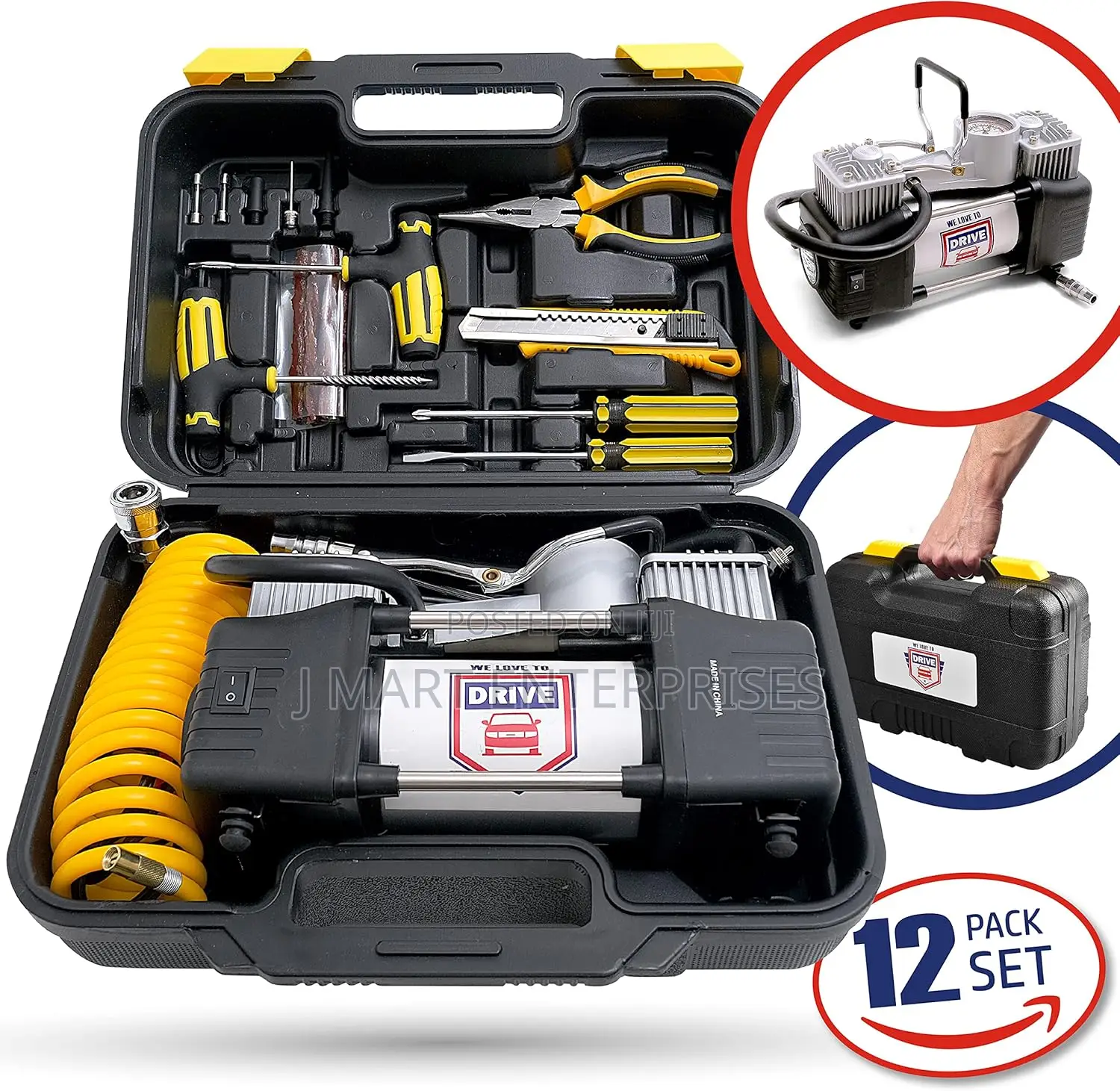 Air Pump and Tire Repair Kit