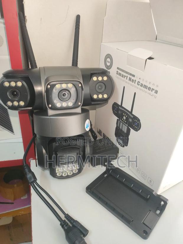 Triple Lens 4g Electric Solar Motion Track Night Vision - thumbnail 2