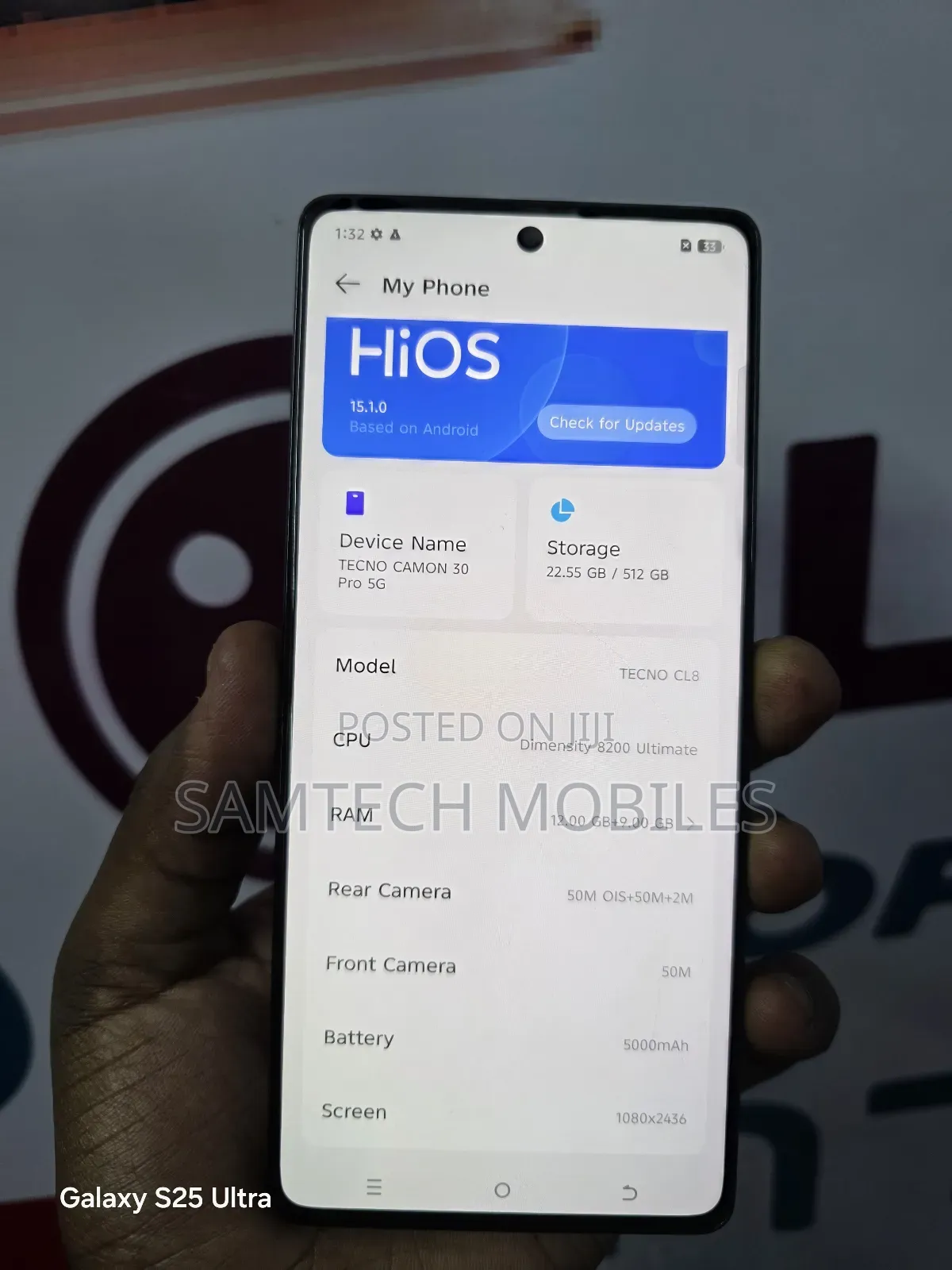 Tecno Camon 30 Pro 5G 512 GB Black
