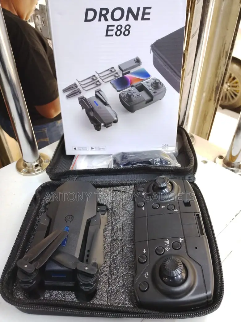 Portable E88 Foldable Drone With Stable Hovering