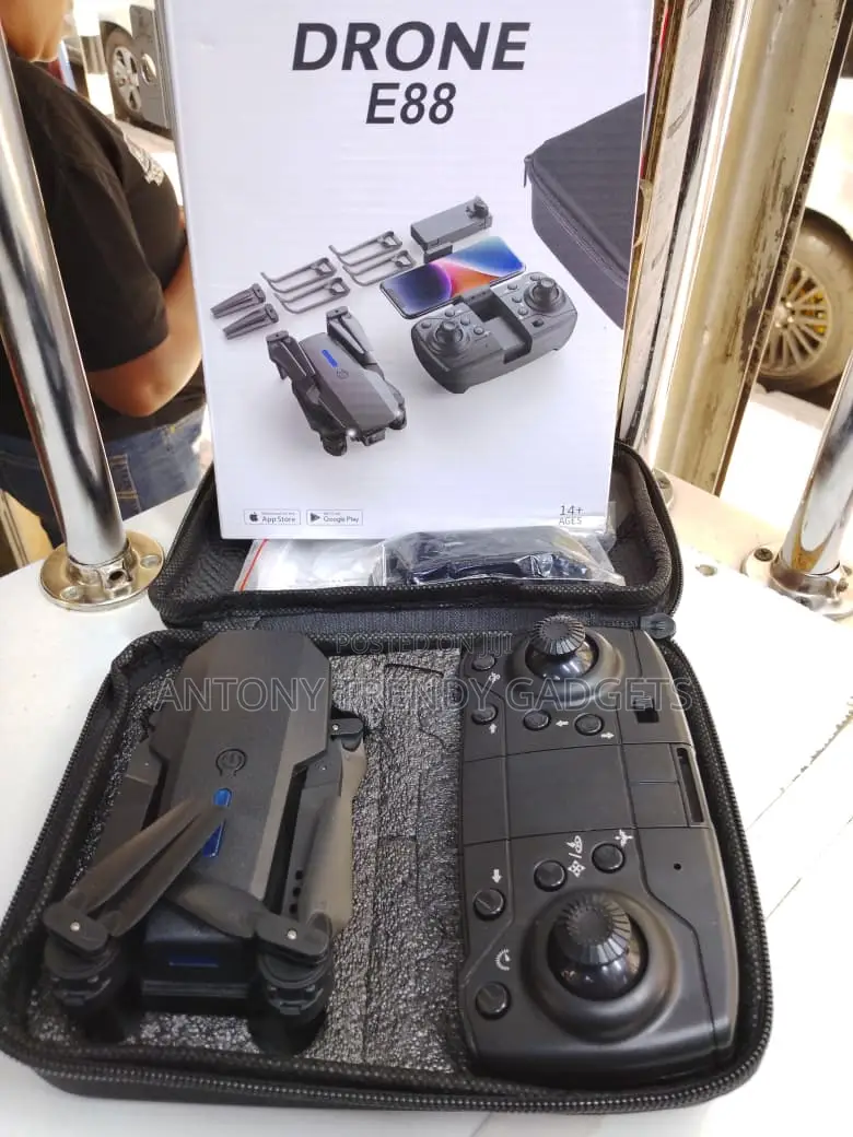 Portable E88 Foldable Drone With Stable Hovering