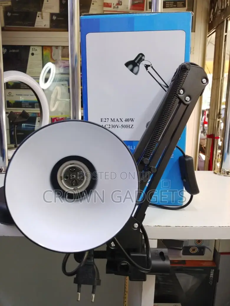 Adjustable Swing Arm Desk Lamp E27 Study Light