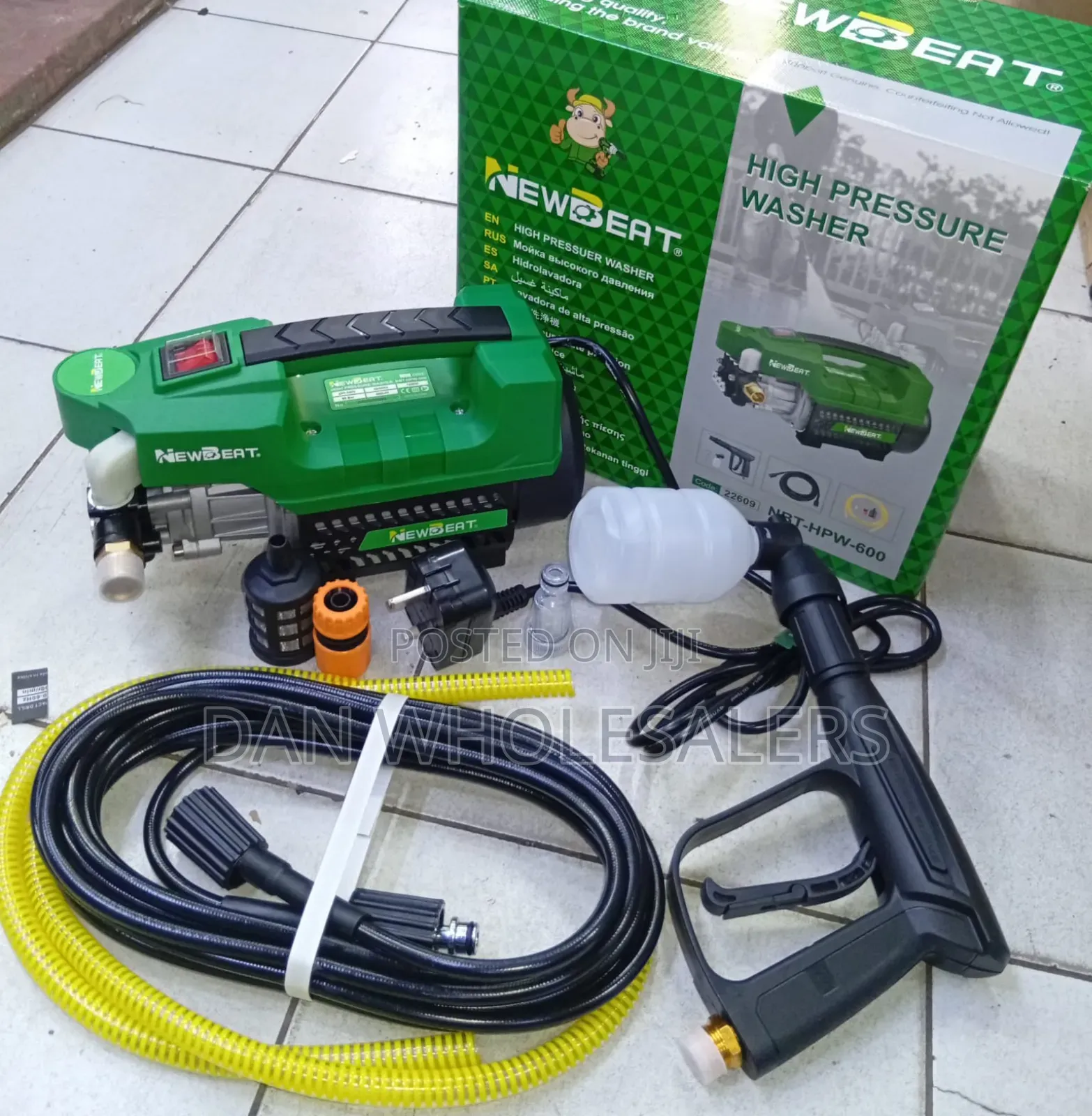 Newbeat Electric Car Wash
1200watts
65bar Pressure