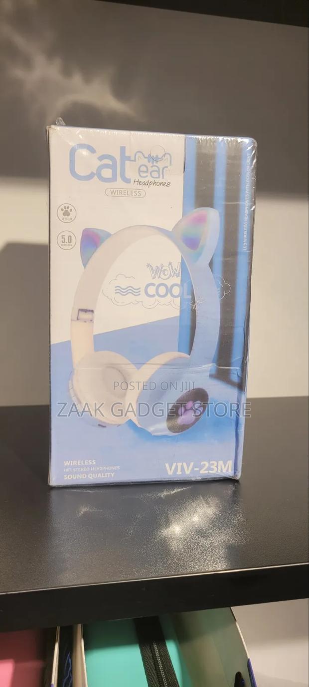 Cute Cat Headphones With Led Light - thumbnail 3