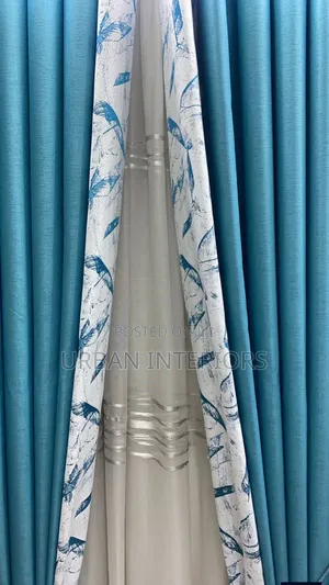 Blended Blue Curtains Blue Blended Curtains