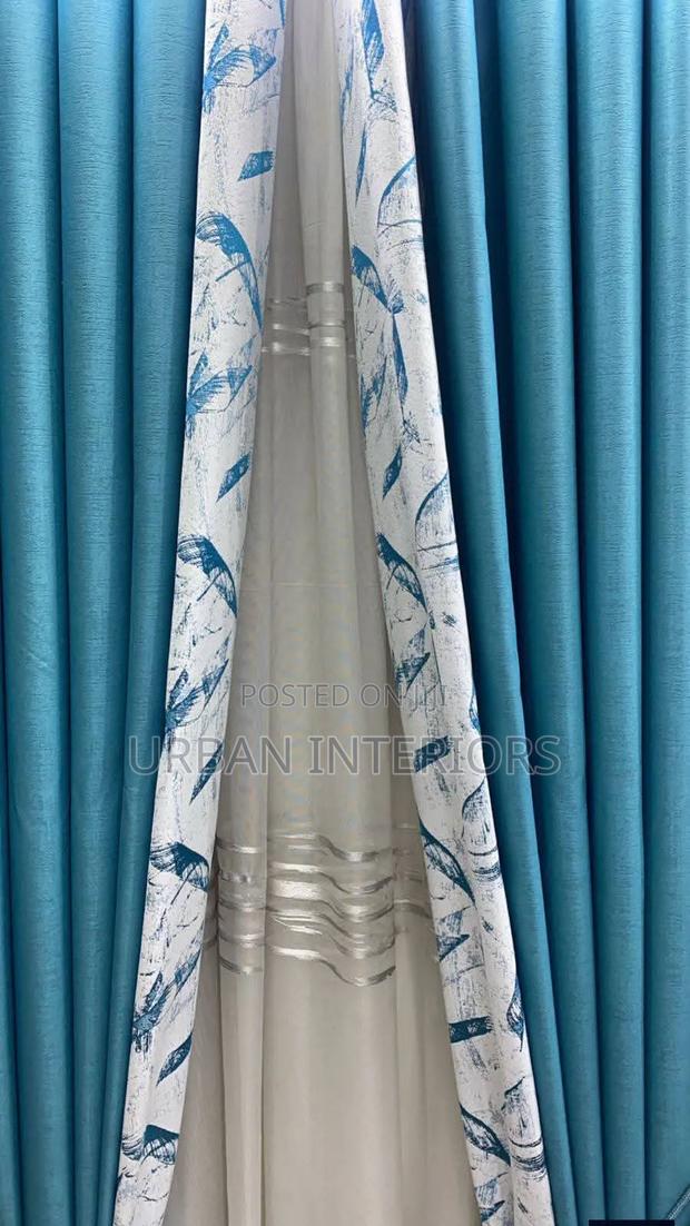Blended Blue Curtains Blue Blended Curtains