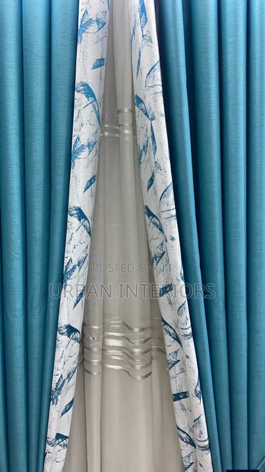 Blended Blue Curtains Blue Blended Curtains