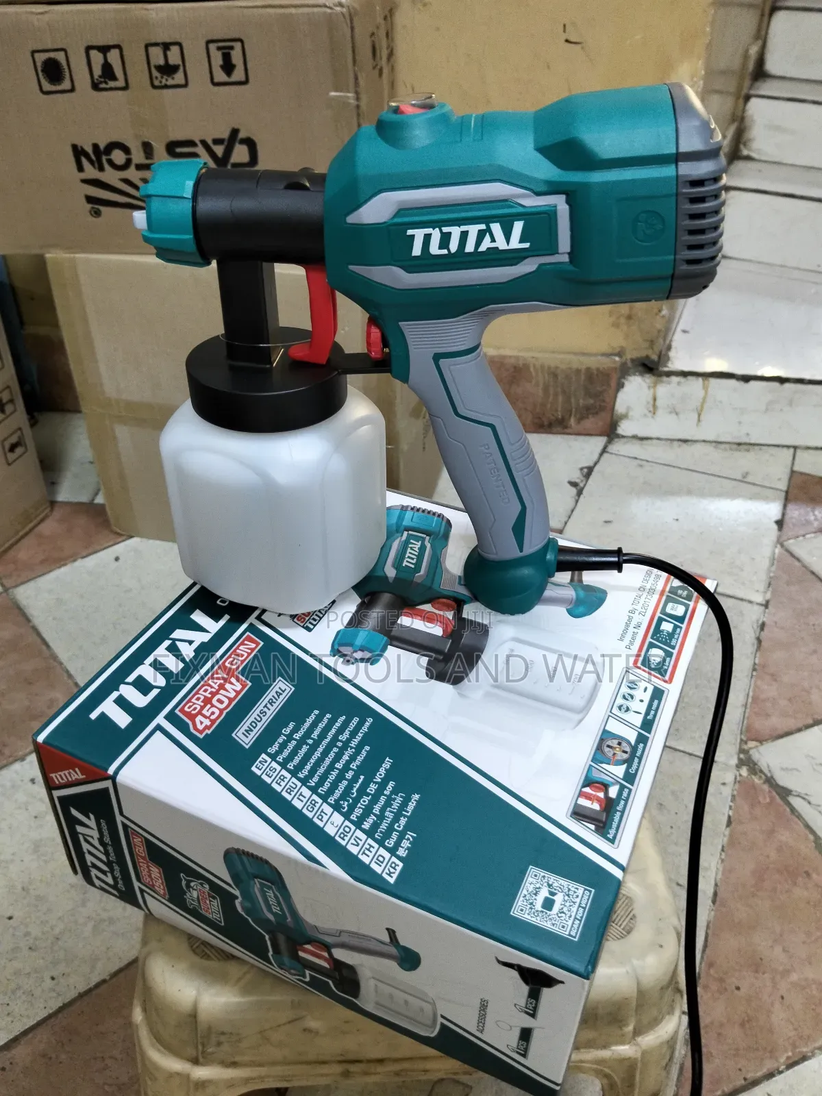 High Pressure Total Spray Gun 450 Watts 2.5 Mm Nozzle