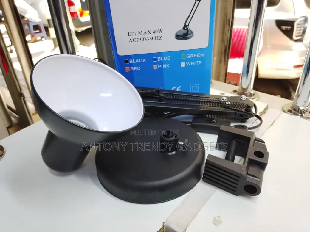 E27 Table Desk Lamp Adjustable Arm For Reading & Office