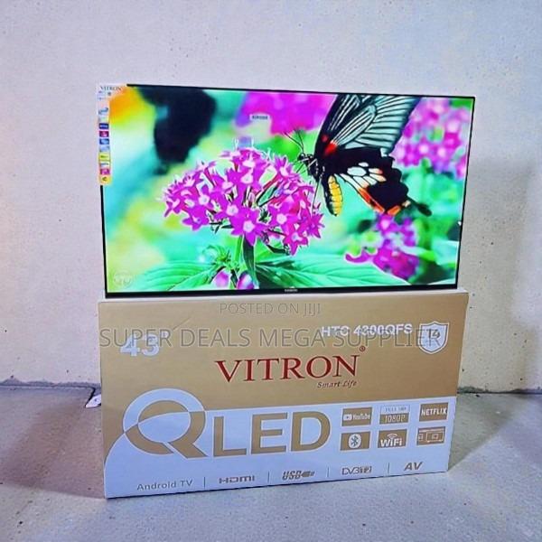 Modern Frameless Look Display Vitron 43 Inch Qled Smart Android Led Tv