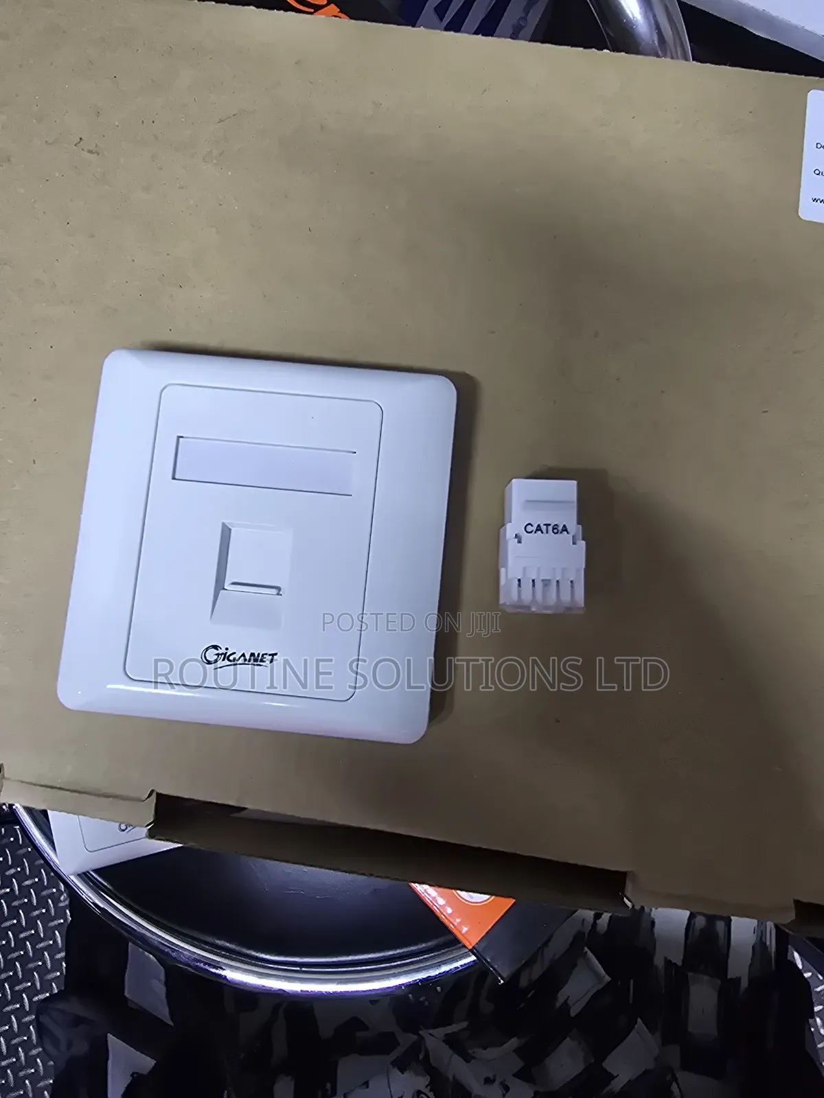 Giganet Single Face Plate and Modules Cat6a (Keystone)