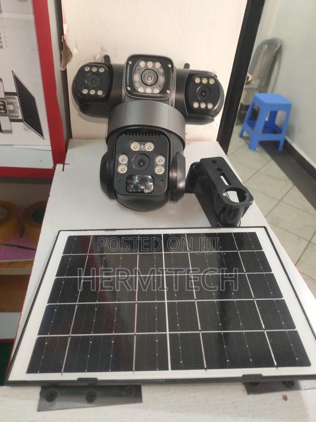 Tripple Lens 4g Solar PTZ CCTV Surveillance Cameras - main view