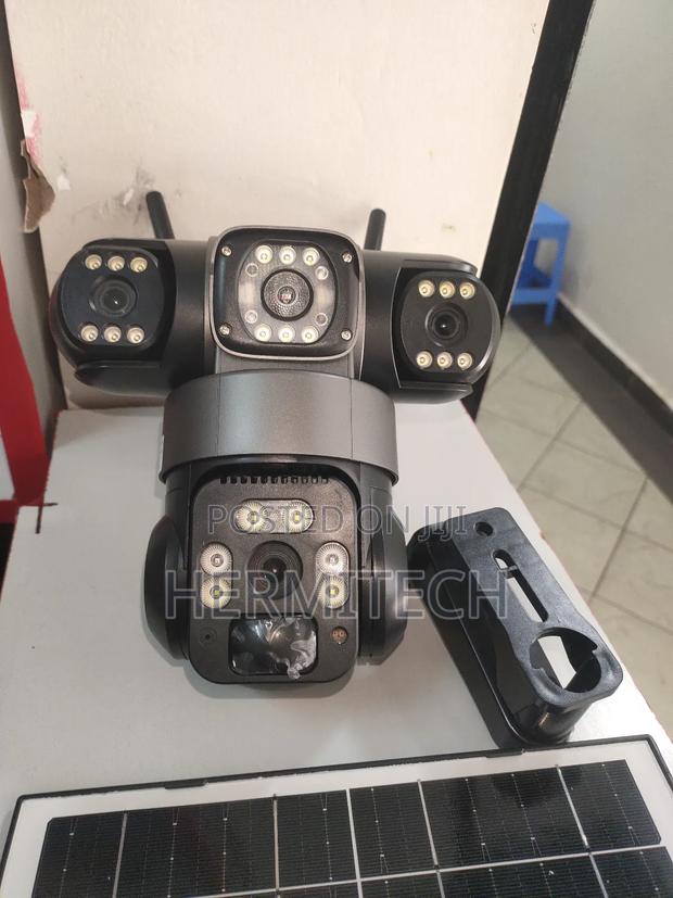 Tripple Lens 4g Solar PTZ CCTV Surveillance Cameras - thumbnail 2