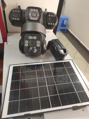 Triple Lens 4g Solar Powered PTZ Surveillance Cameras
