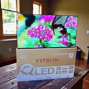 1 Year Warranty Display Vitron 43 Inch Qled Smart Android Led Tv