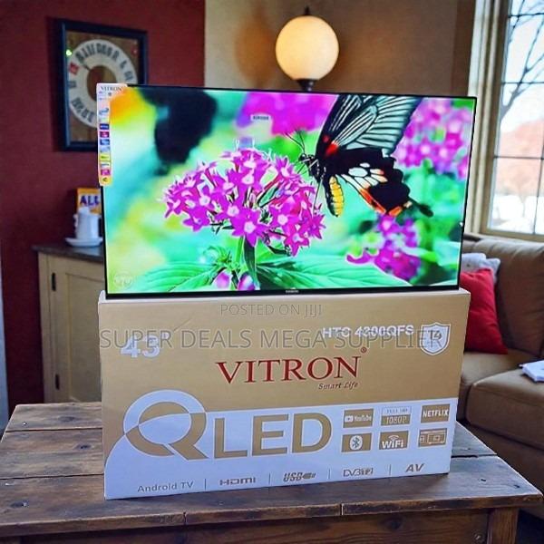 Youtube and Netflix Support Vitron 43 Inch Qled Smart Android Led Tv - thumbnail 2