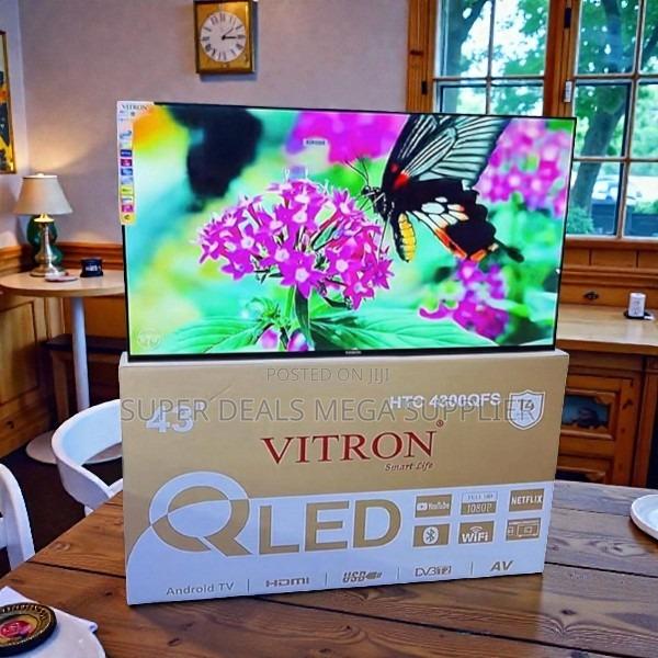 Bluetooth and Wifi Support Vitron 43 Inch Qled Smart Android Led Tv - thumbnail 2