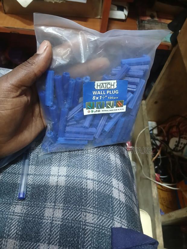 Straight Wallplug 8mm (100pcs) - thumbnail 2