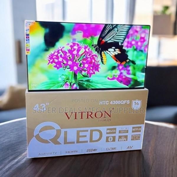 Clear High Definition Display Vitron 43 Inch Qled Smart Android Led Tv