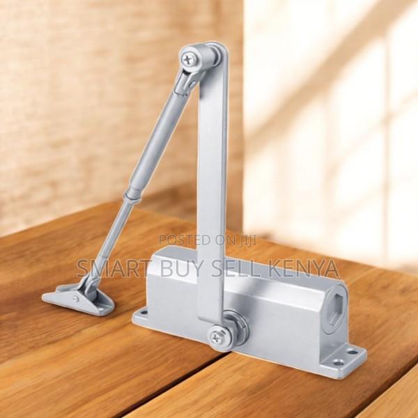 Fireproof Aluminum Auto Door Closer Adjustable Strength Dual Valve