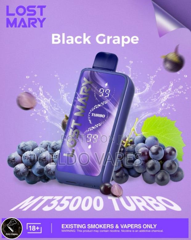 Lost Mary 35000 Turbo Puffs Rechargeable Vape - Black Grape
