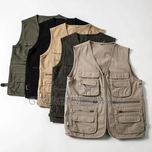 Unisex Cargo Vest Jacket – Multipocket Workwear Vest - main view