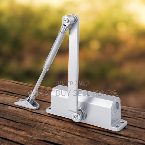 Heavy Duty Aluminum Door Closer Device Smooth Quiet Hydraulic Control