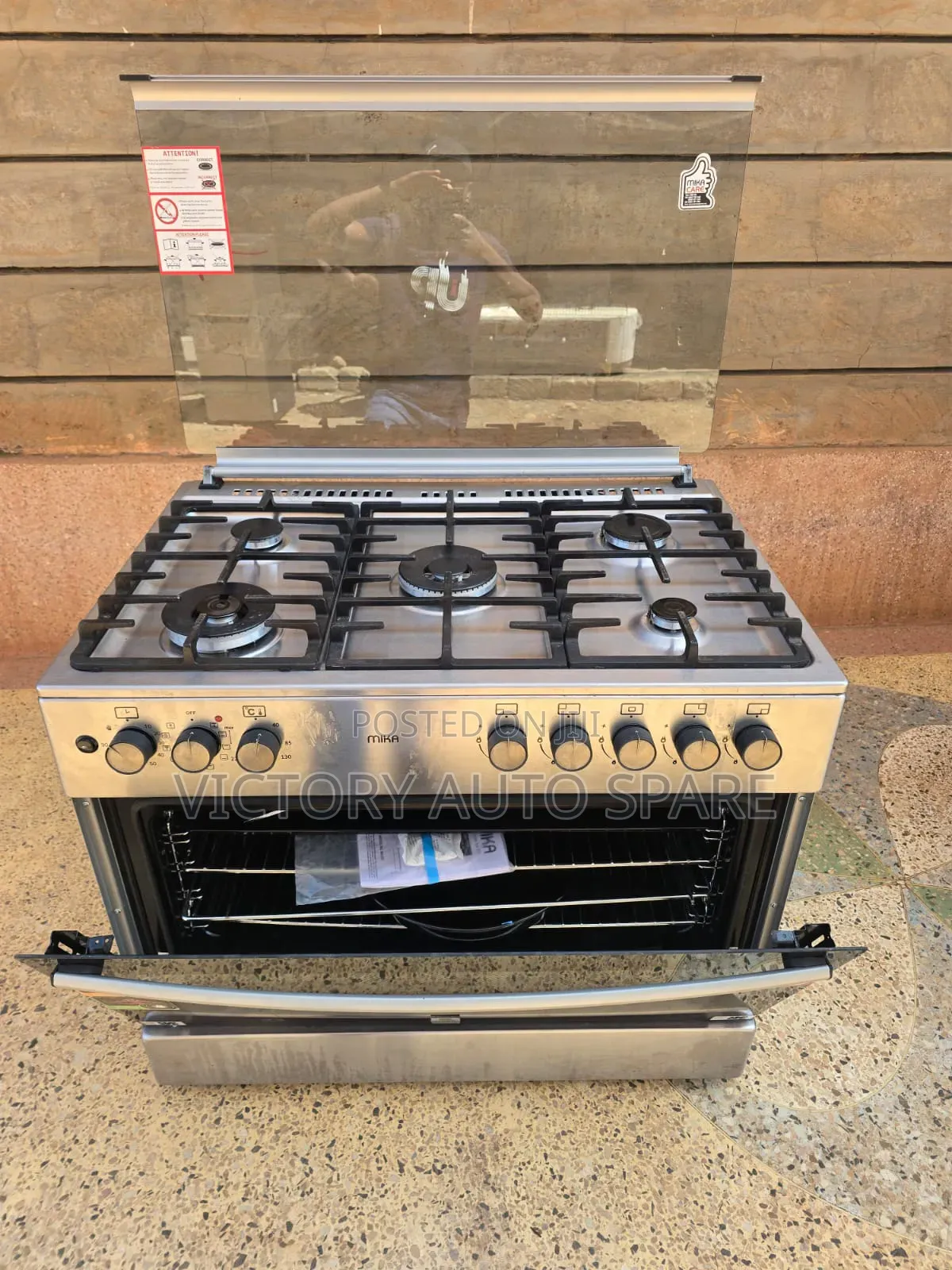 Mika 5burner ( All Gas ) With Electric Oven