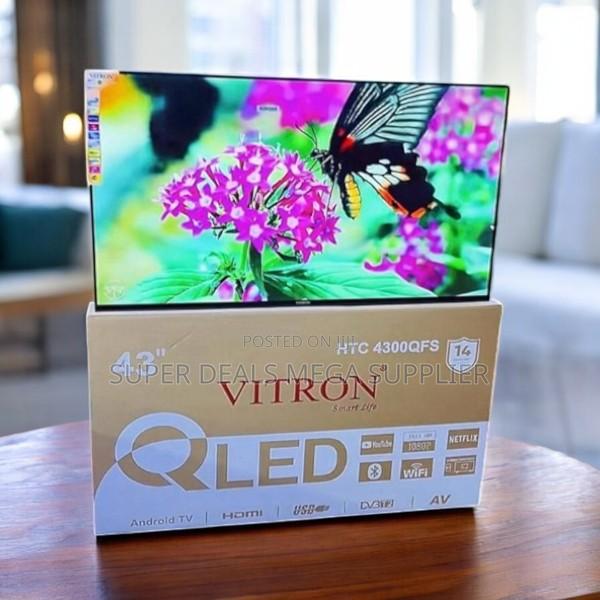 Wifi Connectivity Display Vitron 43 Inch Qled Smart Android Led Tv - thumbnail 2