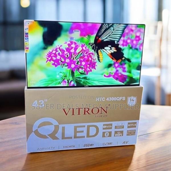 Netflix and Youtube Display Vitron 43 Inch Qled Smart Android Led Tv