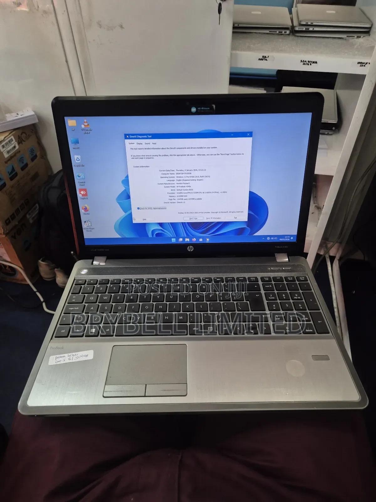Laptop HP ProBook 4540S 8GB Intel Core I5 HDD 500GB